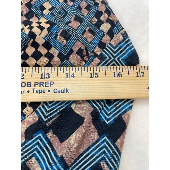 Anthropologie Let Me Be Flounced Maxi Dress Womens S Geometric Print Tiered - Picture 14 of 16